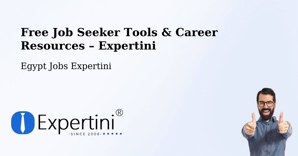 Free Job Seeker Tools & Career Resources – Banī Suwayf - Banī Suwayf, Egypt Jobs Expertini