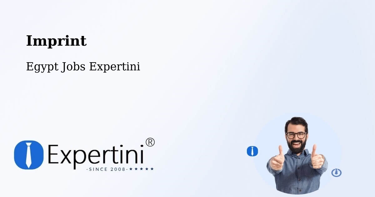 Imprint – Banī Suwayf - Egypt Jobs Expertini